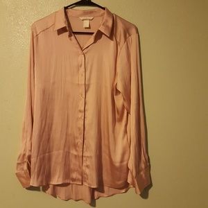 NWOT Silk H&M Button Up
